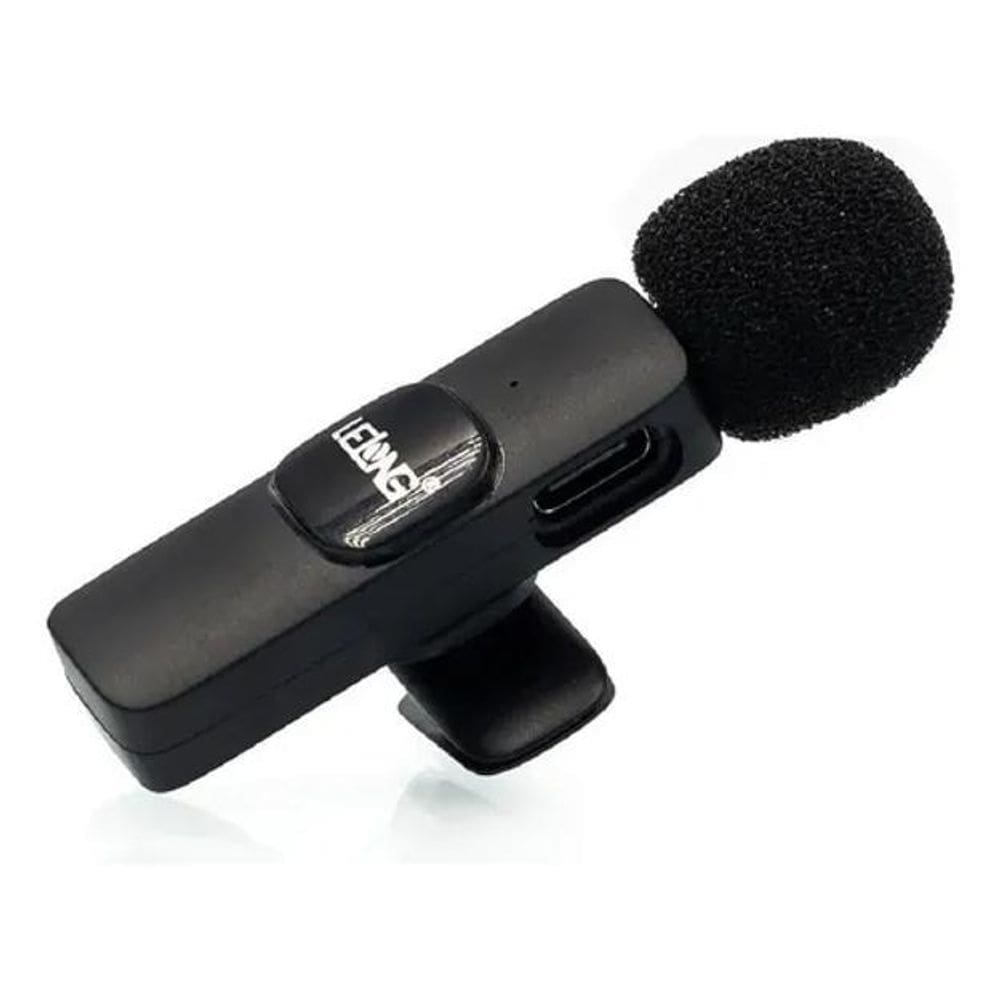 Microfone De Lapela Tipo C Com Conexão Segura E Estável