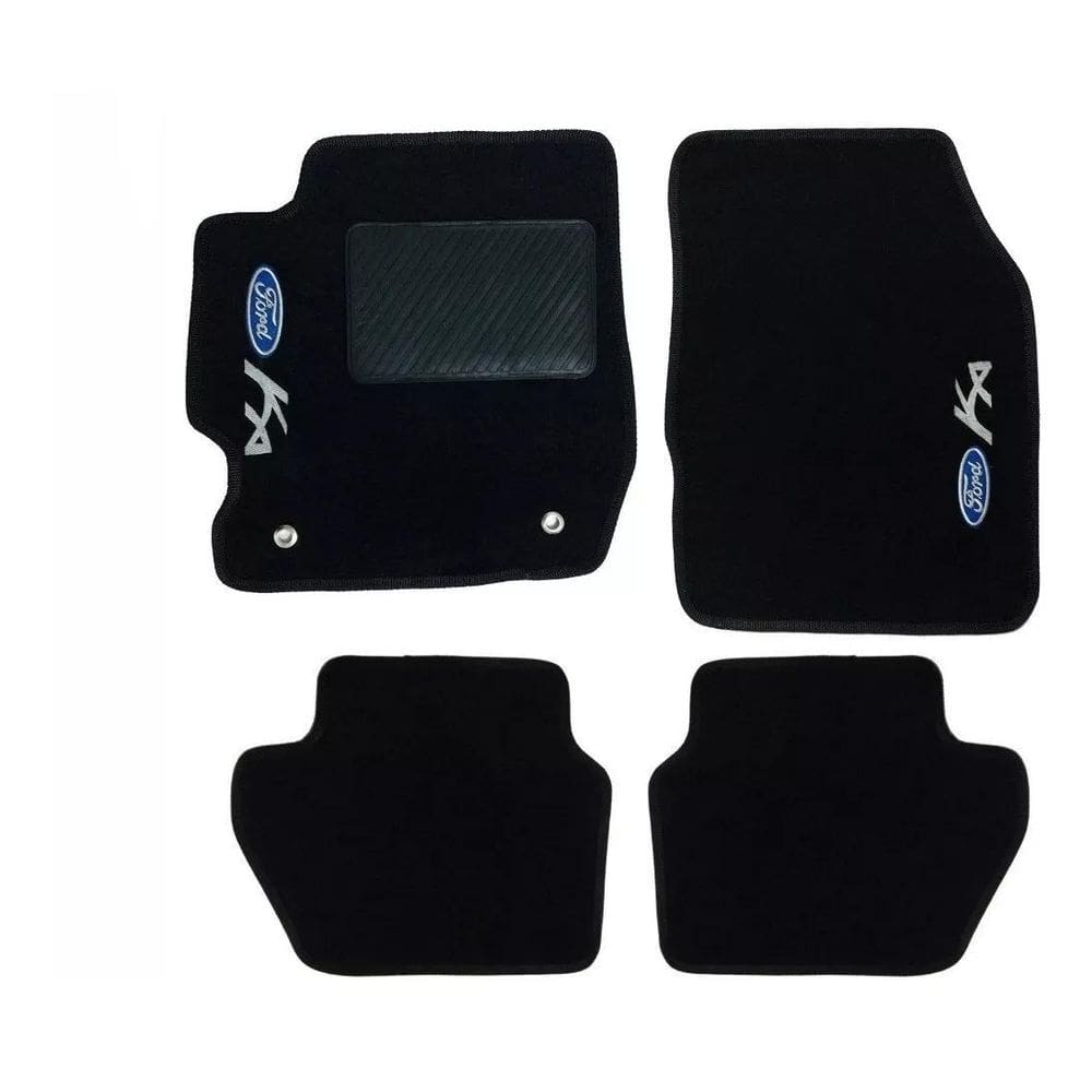 Kit Tapete Carpete Ford Ka 2015 Até 2018 Preto