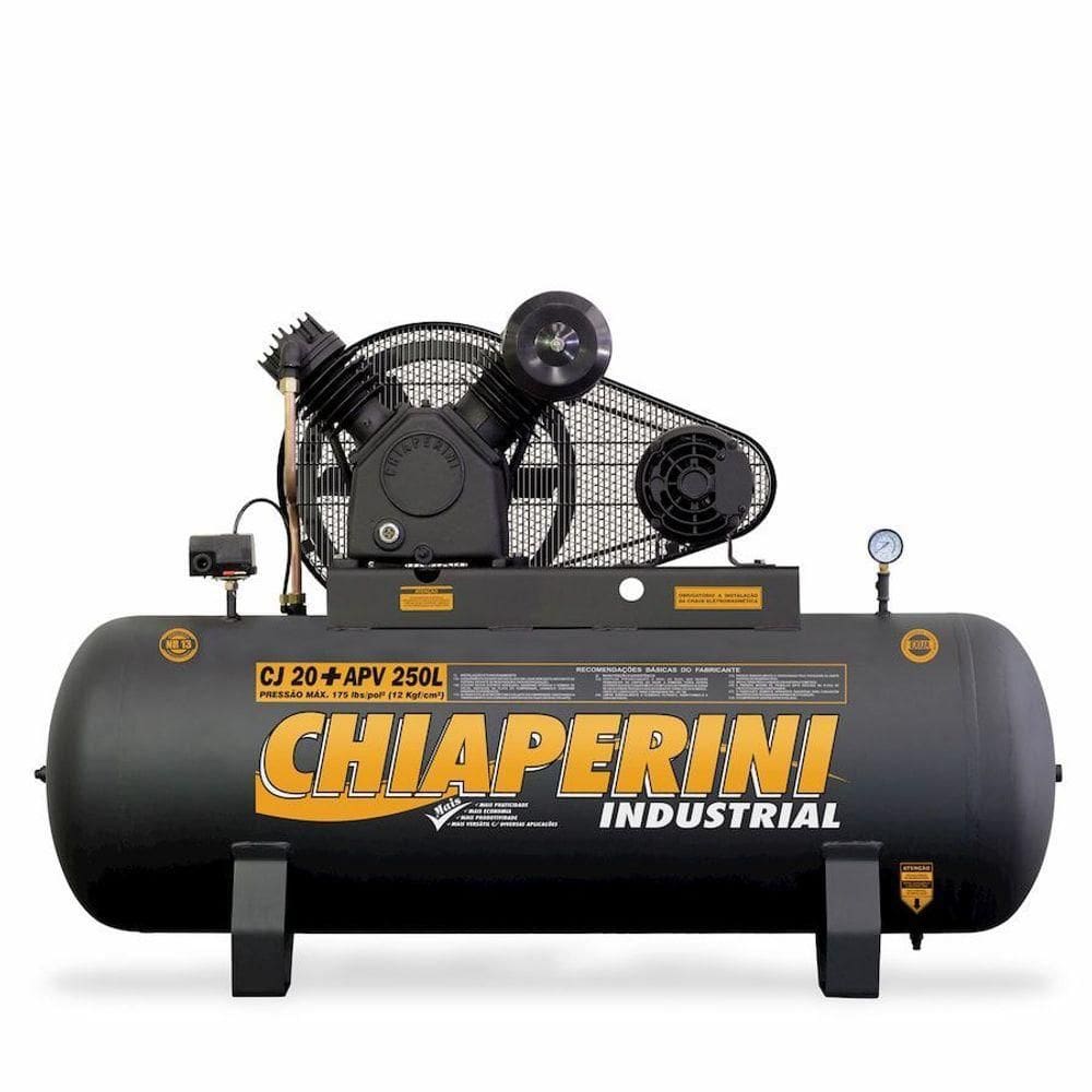 Compressor De Ar Mono Ip20 5hp 250l Chiaperini 220V