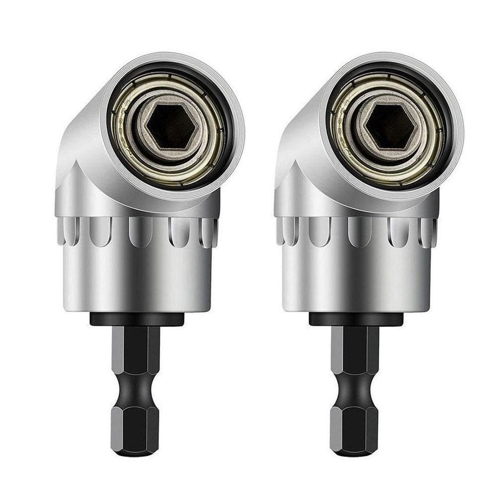 Kit 2 Mandril Angular 1/4 Magnético Furadeira Parafusadeira