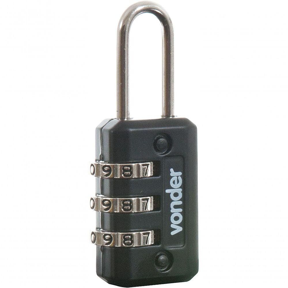 Cadeado Com Segredo 20mm Preto 3 Combinações Vonder