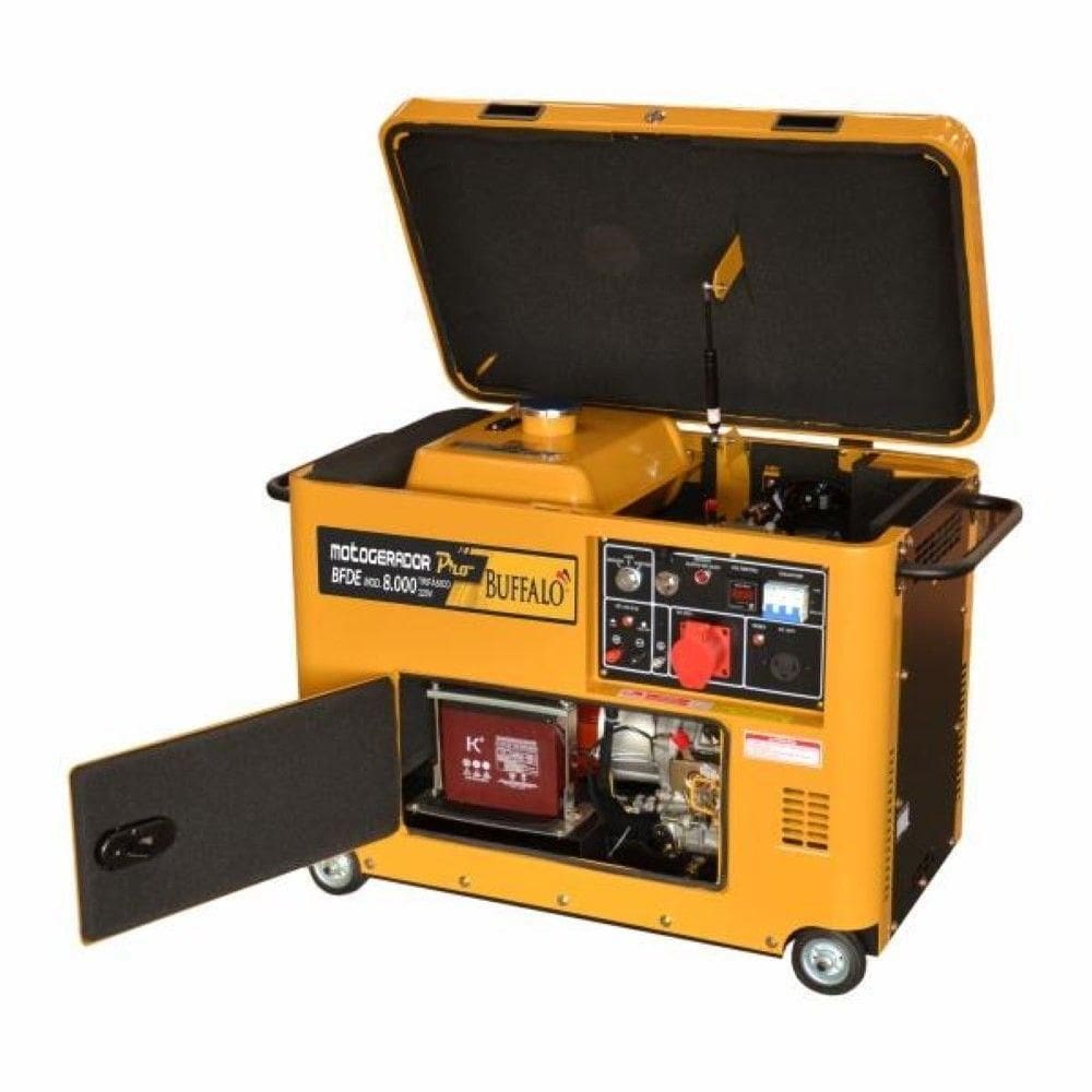 Motogerador Diesel Buffalo 6kva Cabinado Mono P Elétrica