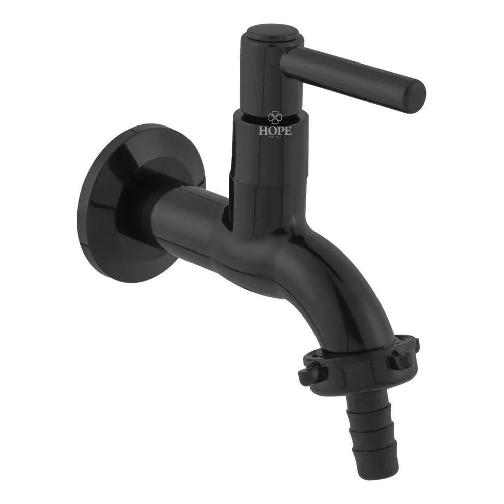 2X Torneira Jardim Tanque Pia Abs Parede Preta Longa 1/4 Vol