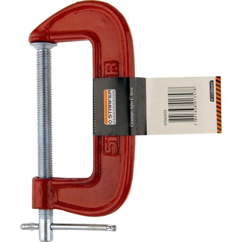 Grampo Marceneiro Tipo C Marceneiro Leve 5 Polegadas Starfer