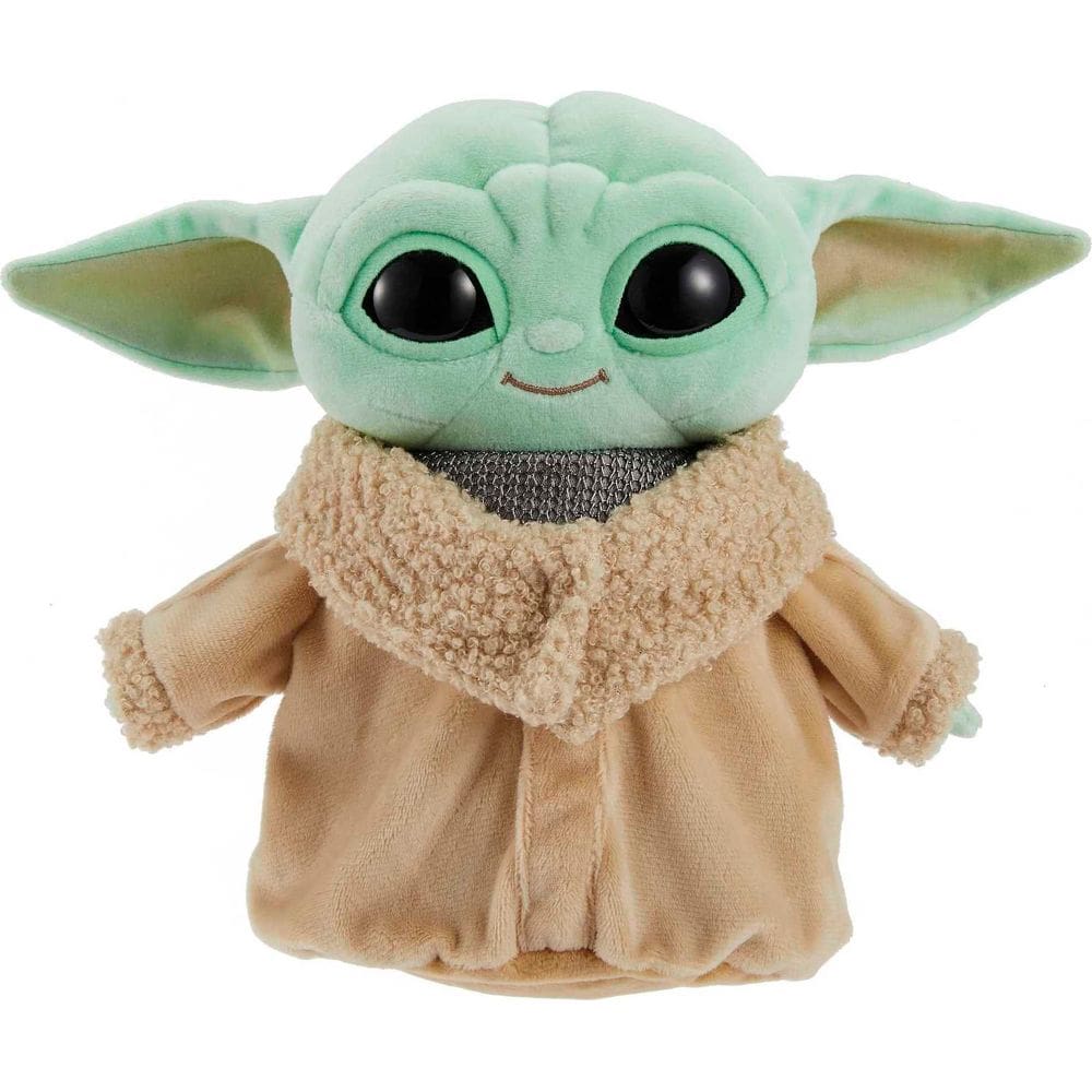 Brinquedo de pelúcia Mattel Star Wars Grogu com armadura Beskar de 20 cm