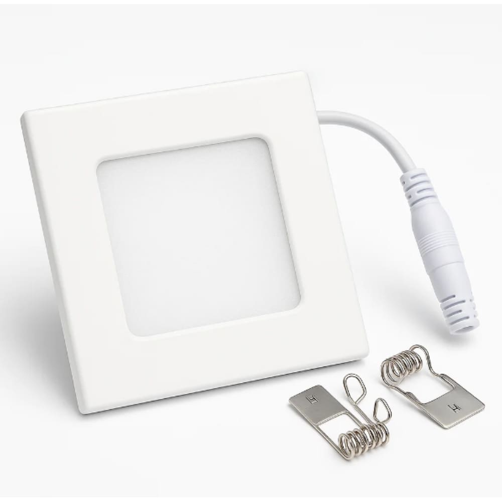 Plafon Painel de led quadrado 9cm Bivolt 3W 3000k