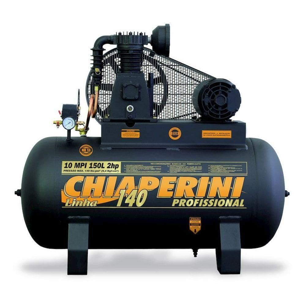 Compressor De Ar M.pressão Mono 2hp 150l 000768 Chiaperini
