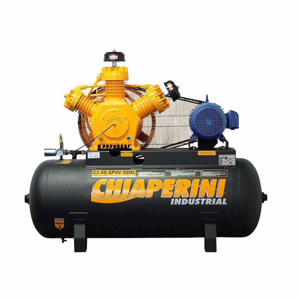 Compressor De Ar A.pressão Tri Contínuo 10hp 360l Chiaperini