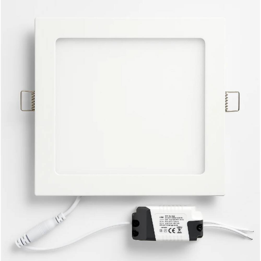 Plafon Painel de led quadrado  22cm Bivolt 18W 3000k