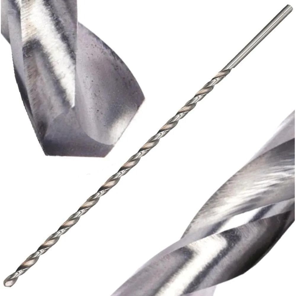 2X Brocas Hss Aço Rápido Extra Longa Para Metal 5Mm X 300Mm