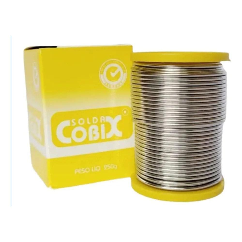 2X Solda Estanho 50X50 1.5Mm Com Fluxo Ra  T2  Rolo 250G Cob