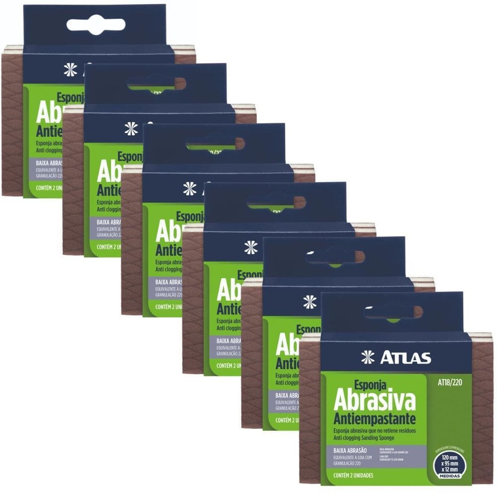 Kit 12 Esponjas Flexíveis Baixa Abrasividade Antiempastante