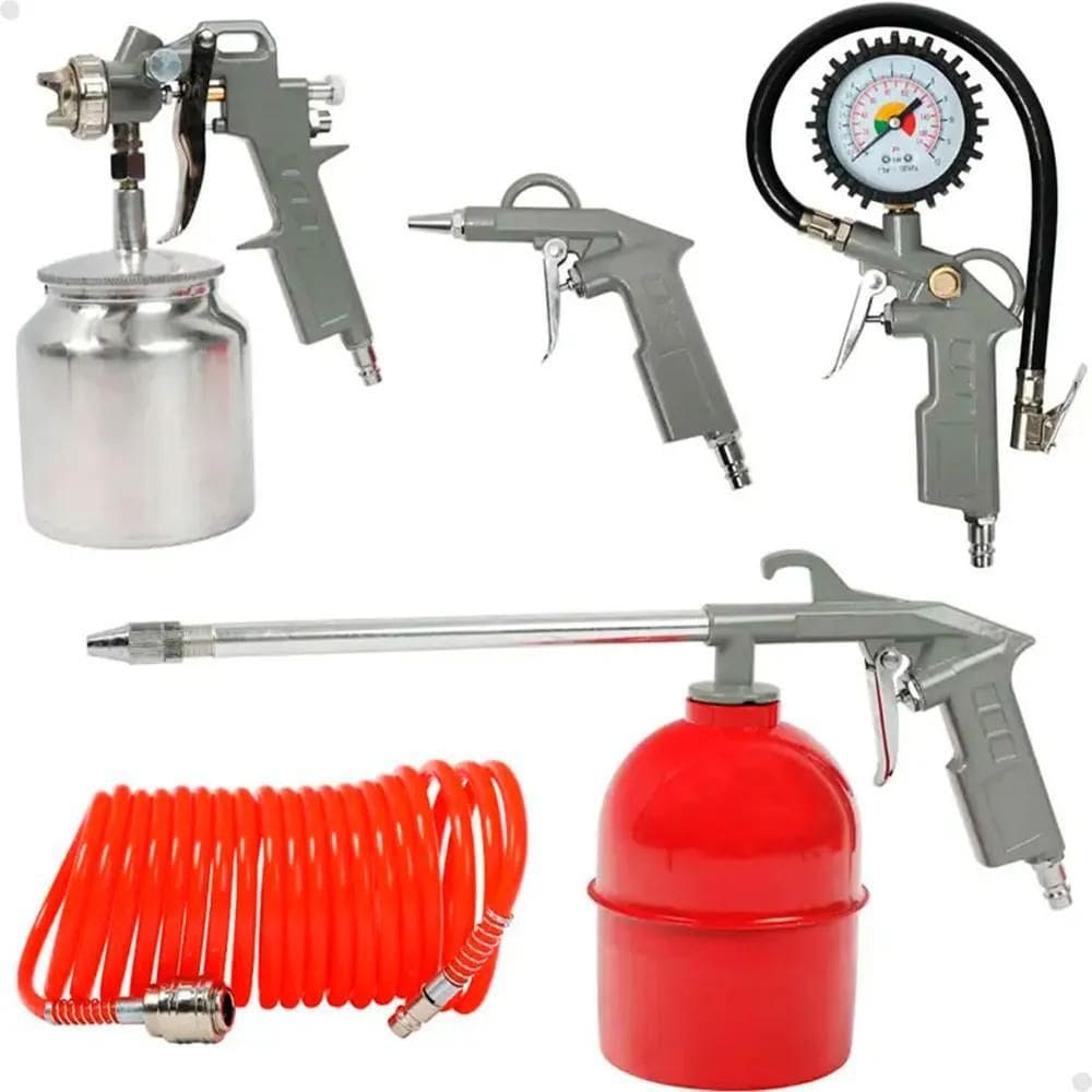 Kit De Acessorios Para Compressor De Ar Com Pistola De Pintu