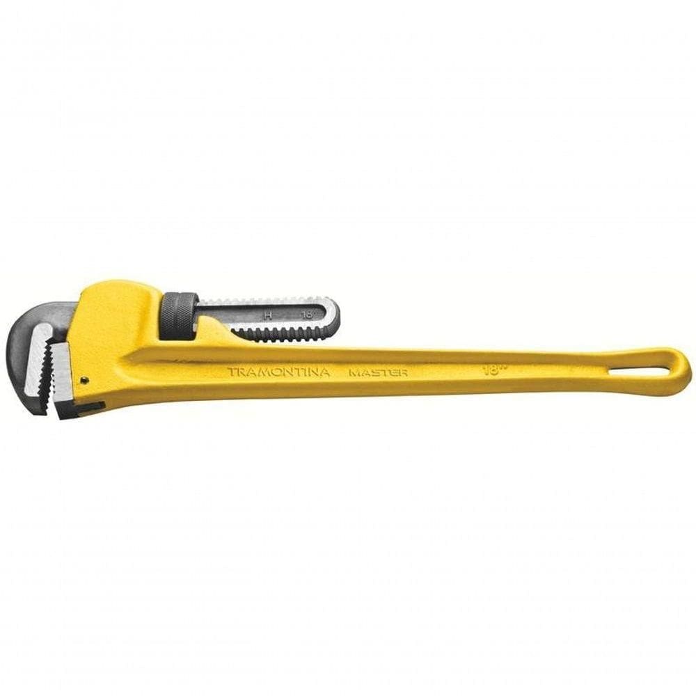 Chave Para Tubos Tramontina Master 14” Em Ferro Fundido E Mandíbulas Em Aço Alto Carbono Modelo Americano