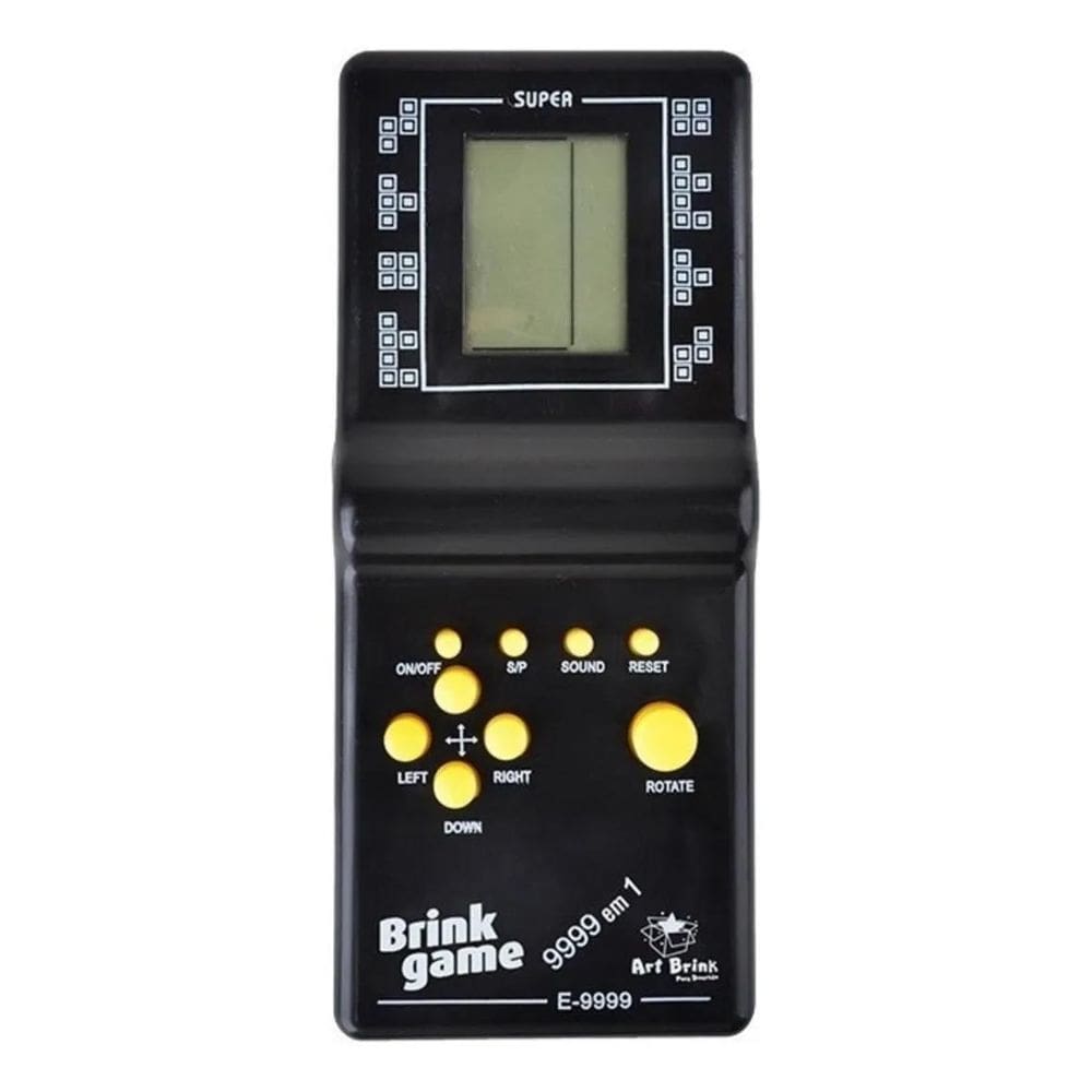 2X Console Brick Game 9999 In 1 Standard Cor Preto 1980