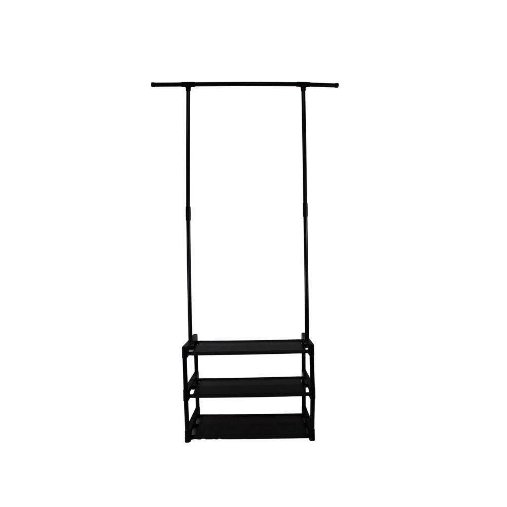 Arara Roupa 3 Prateleiras Sapateira Organizador Varal Guarda Roupa Cabideiro Quarto Luxo