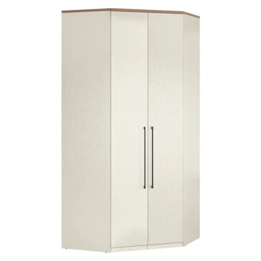 Modulo Closet de Canto Doce Vida 2 Portas 3 Gavetas MDF Santos Andirá - Areia/Wood