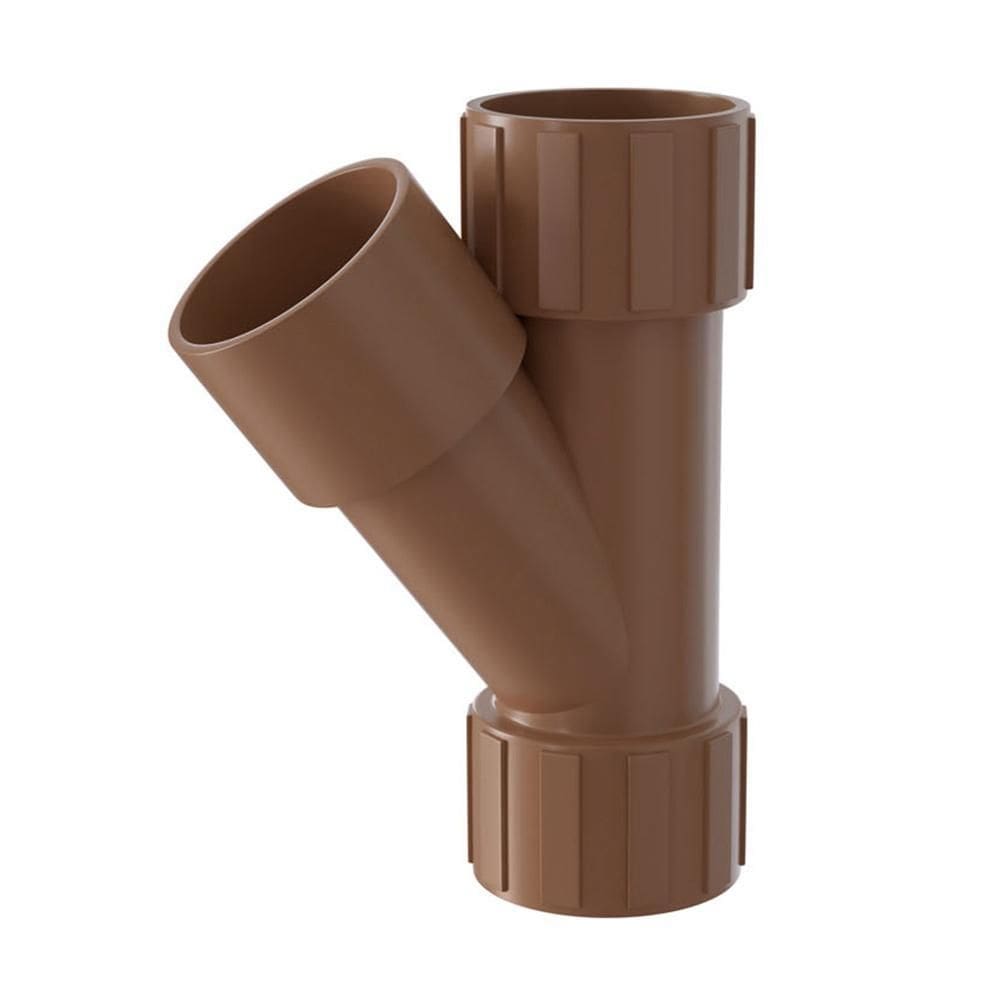 Junção Junta Y Conexão Soldável Pvc Marrom 32Mm Estrela