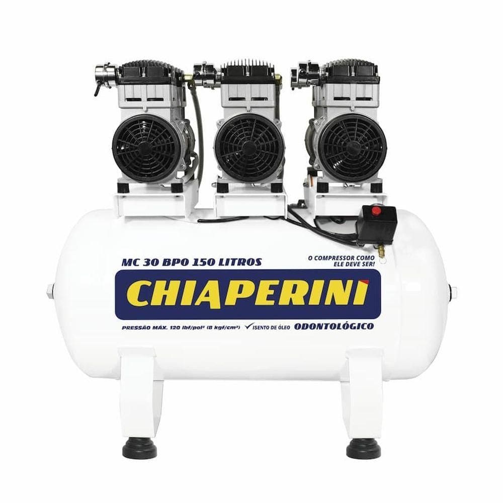 Motocompressor Odontológico S-óleo Mc30 150l Chiaperini