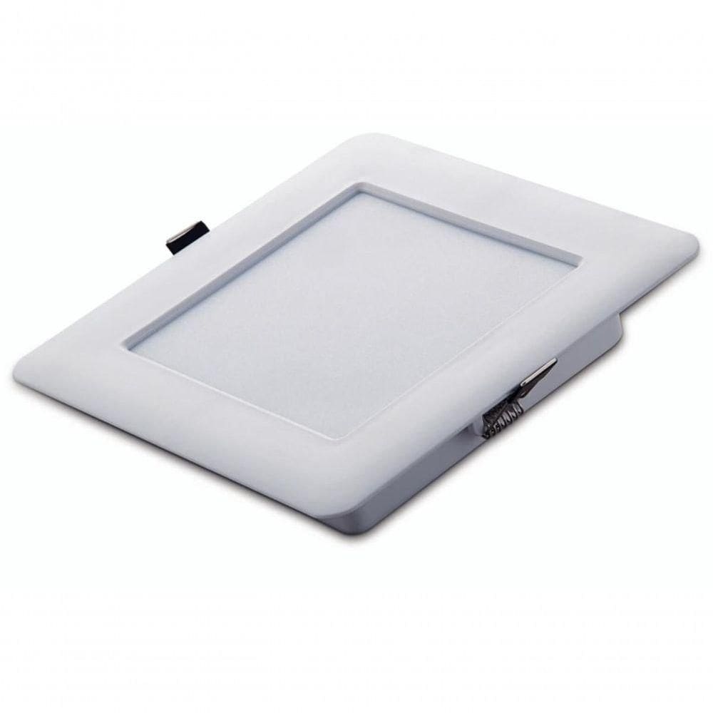 Plafon Led Tramontina Quadrado De Embutir Slim 1500 Lm 18 W Bivolt 4000 K Luz Neutra