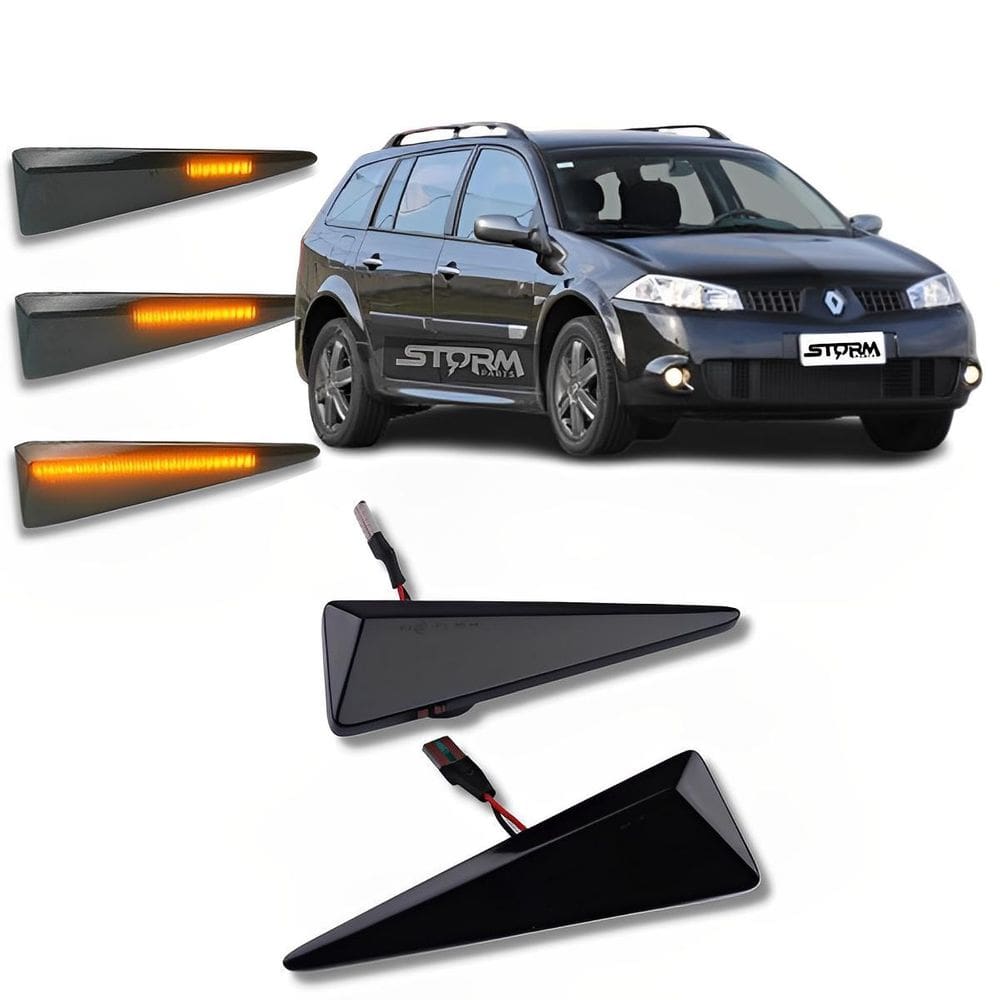 Jogo Pisca Seta Sequencial Renault Megane Grand Tour Par Led
