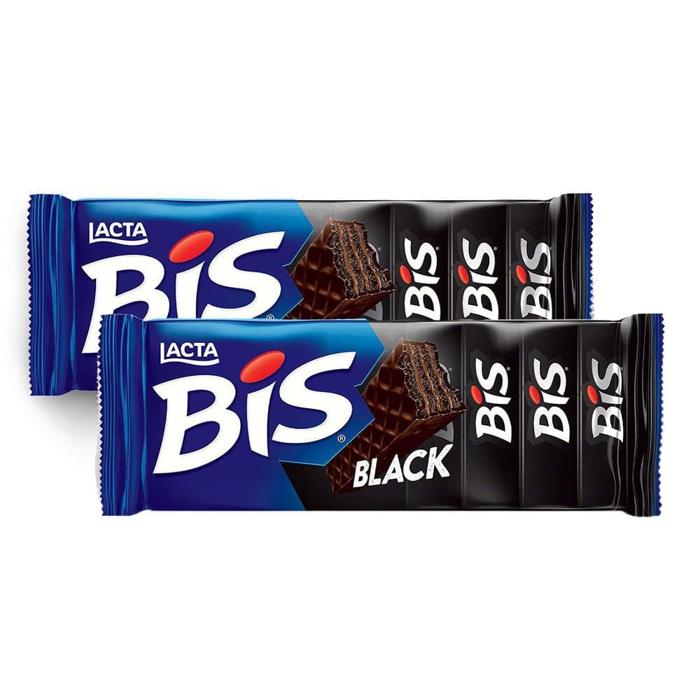Chocolate BIS Lacta Black ao Leite 100,8g | Kit com duas unidades