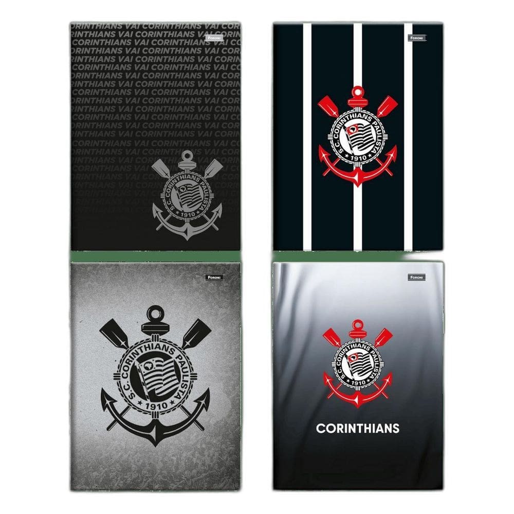 Caderno Universitario 240F 15M Corinthians Foroni Escolar