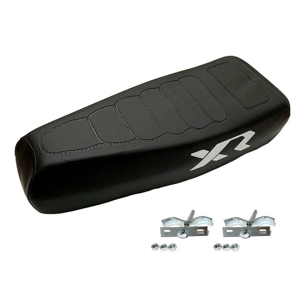 2X Banco Selim Mobilete Para Bicicleta + 2 Presilhas Fixação