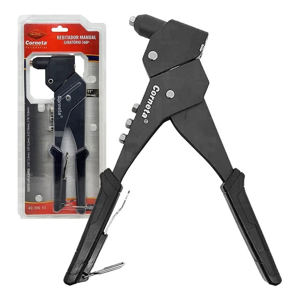 Rebitadeira Pop Profissional Giratório 360 Corneta Forjada