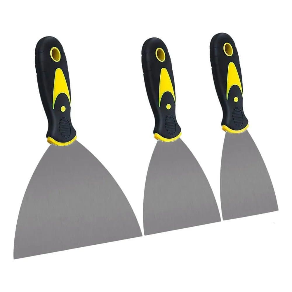 Kit Espátulas Tools Fbg-3420 De Aço Profissional Cabo Emborr