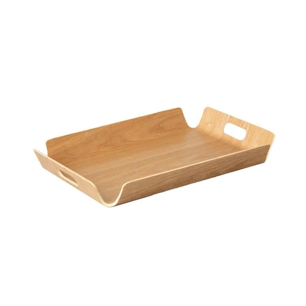 Bandeja Retangular de Bambu com Alça 44,5X33,5X4,5cm Paramount