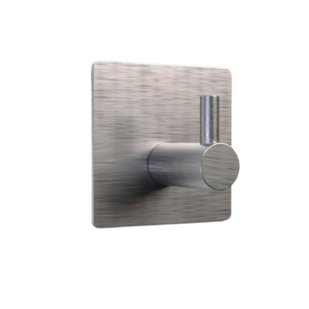 Gancho De Parede Adesivo Comfortdoor - Quadrado Em Inox