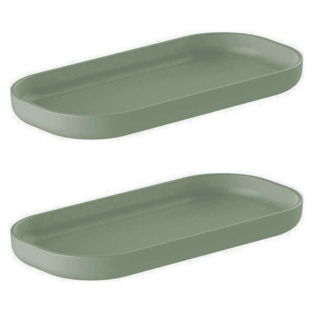 Bandeja Saboneteira De Bancada Porta Joias Ou Verde Salvia