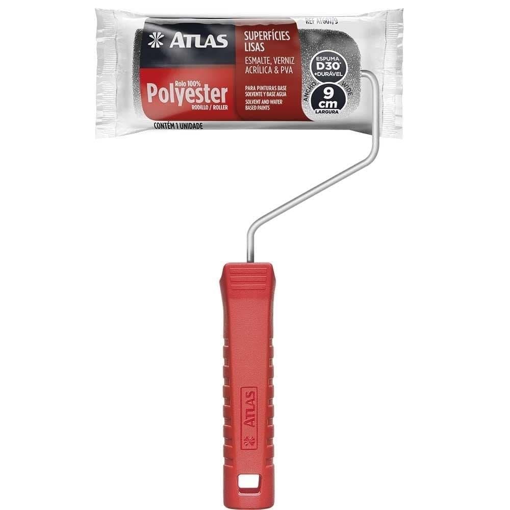 Rolo de Espuma Cinza 607/9 9cm - 12 unidades - Atlas