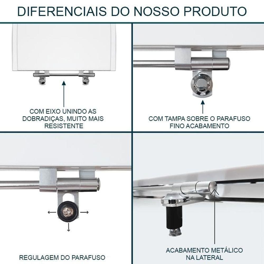 Assento Sanitário Axis Preto Para Vaso Deca