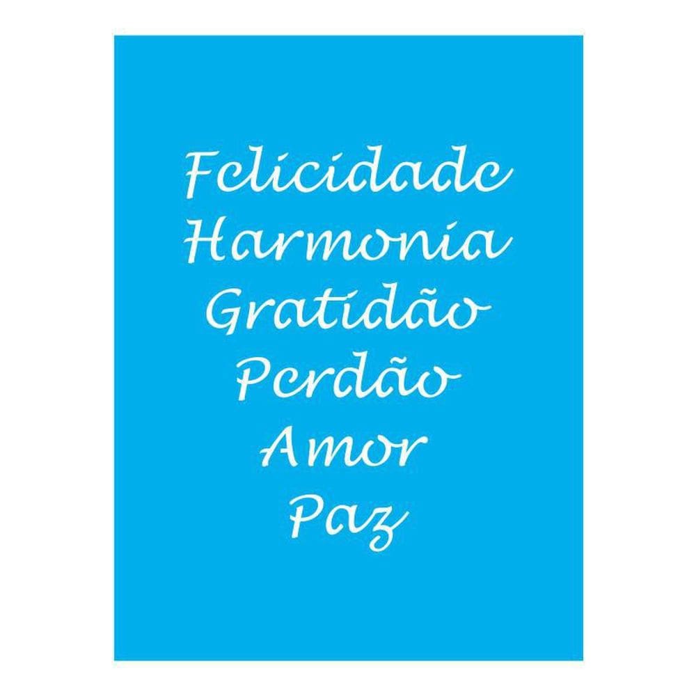 Stencil Tamako Felicidade - 15X20Cm - Ref 8886