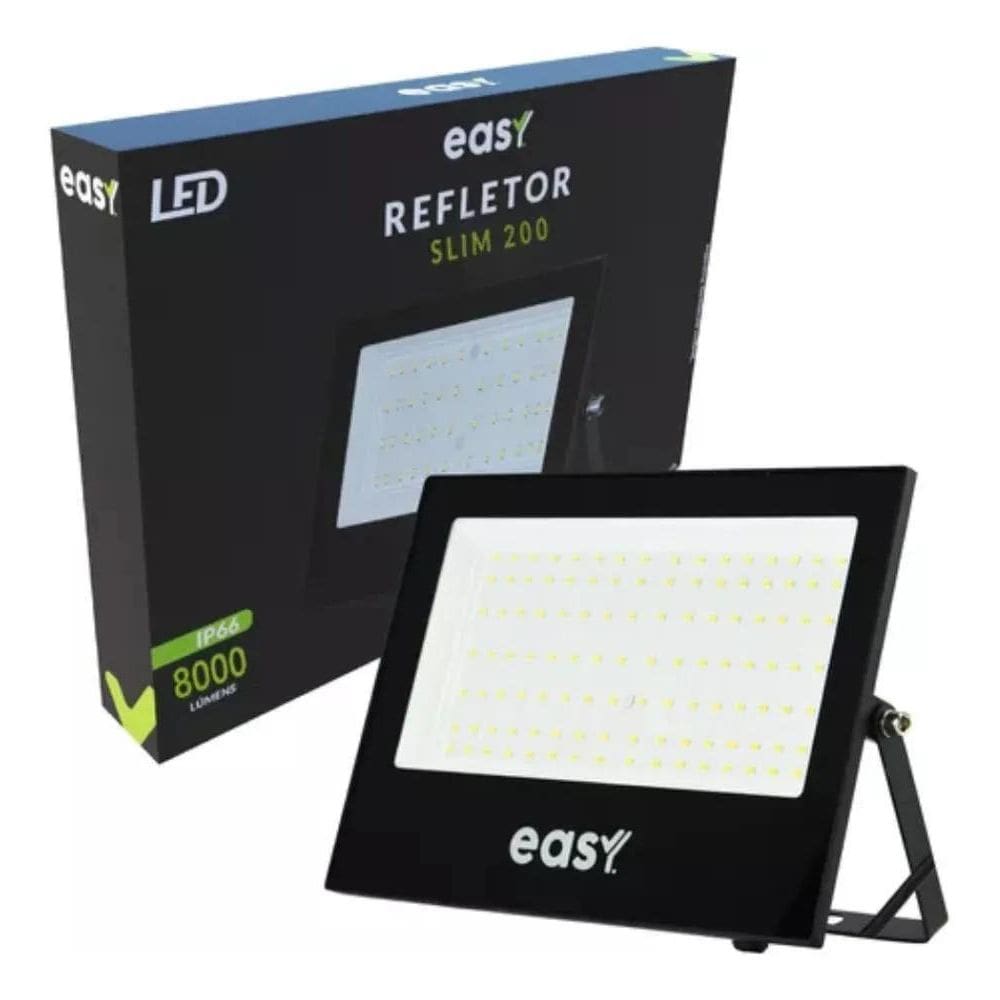 2X 1 Refletor 200W Led 6500K Avant Resistente A Agua Holofot