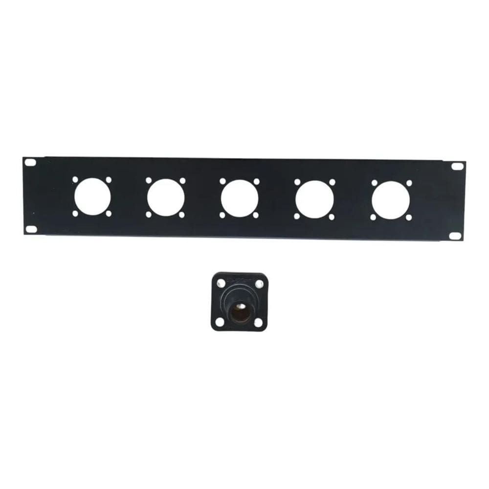 2X Painel Régua Padrão Rack 19 2U Para 5 Camlook 400Amp 600V