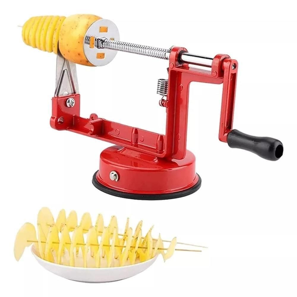 Maquina Cortar Batata Em Espiral Fazer Legumes Frutas Verduras Fatiador Slicer Chips No Palito
