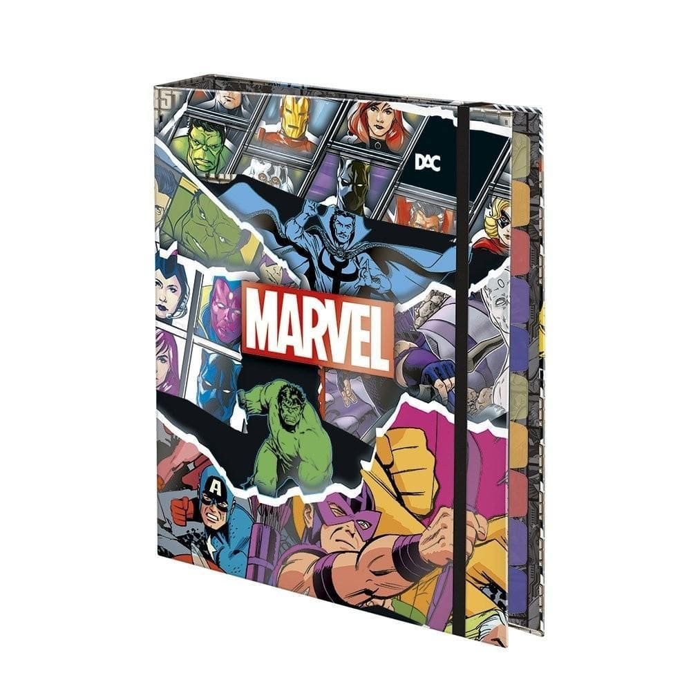 Fichário Marvel Universitário C/Elástico 48 Folhas