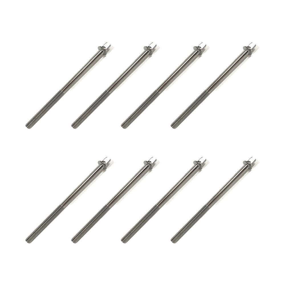 Kit 8 Parafuso Afinação De Bateria 110Mm X 6Mm