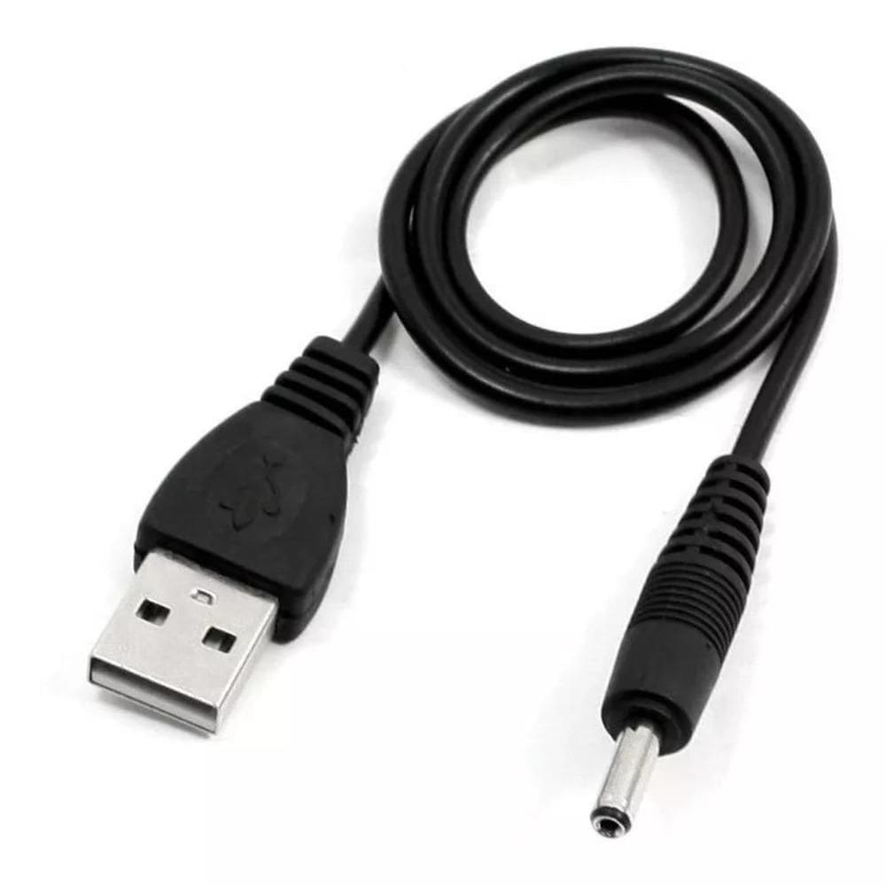 Kit Com 5 Cabo Usb P4 Pino Força Para Fonte Conector