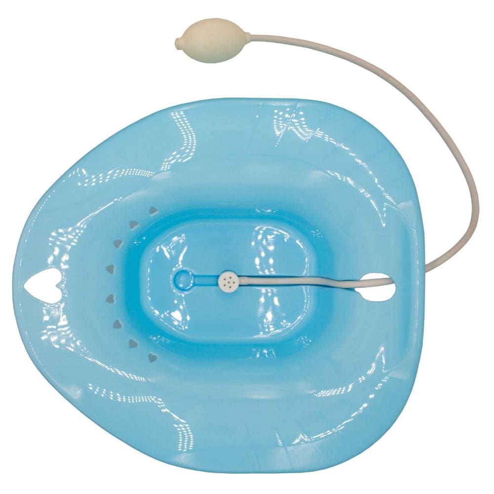 Bacia Banho de Assento Azul Longivitech