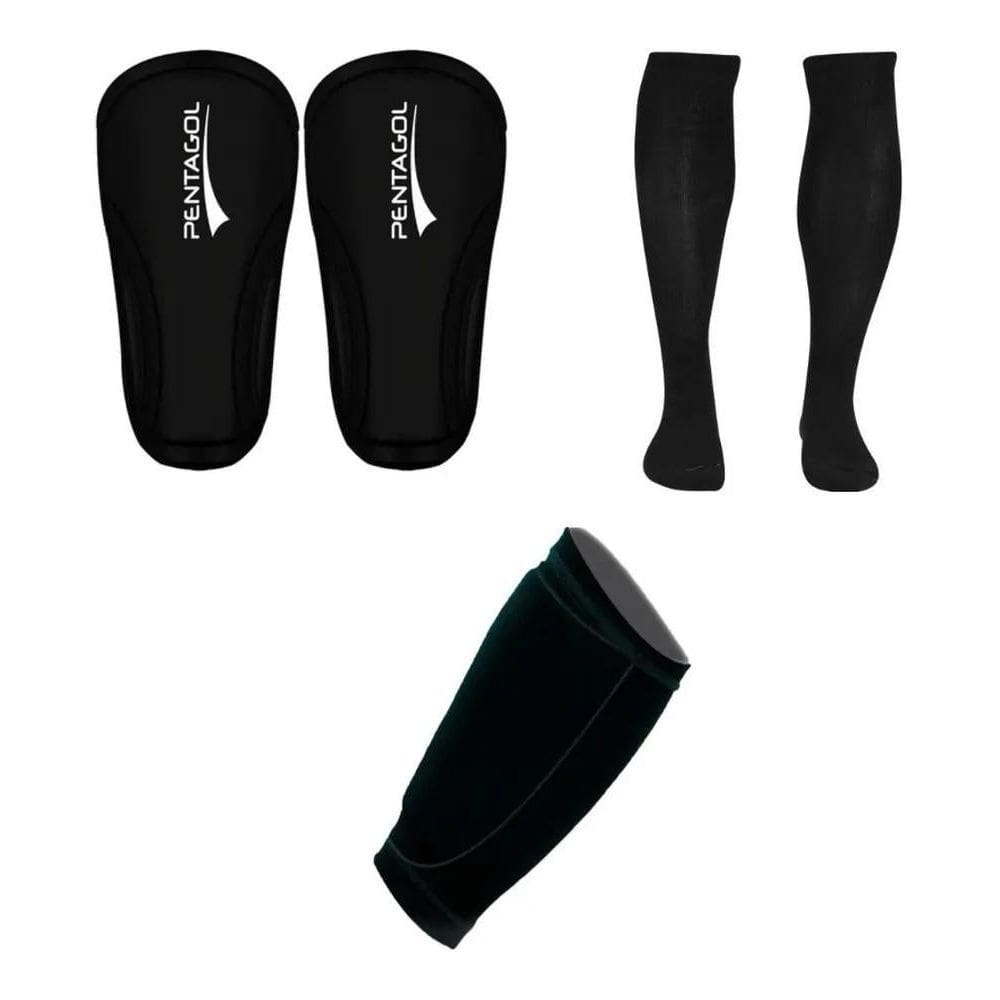 Kit Par Porta Suporte Caneleira Meião E Caneleira Futebol