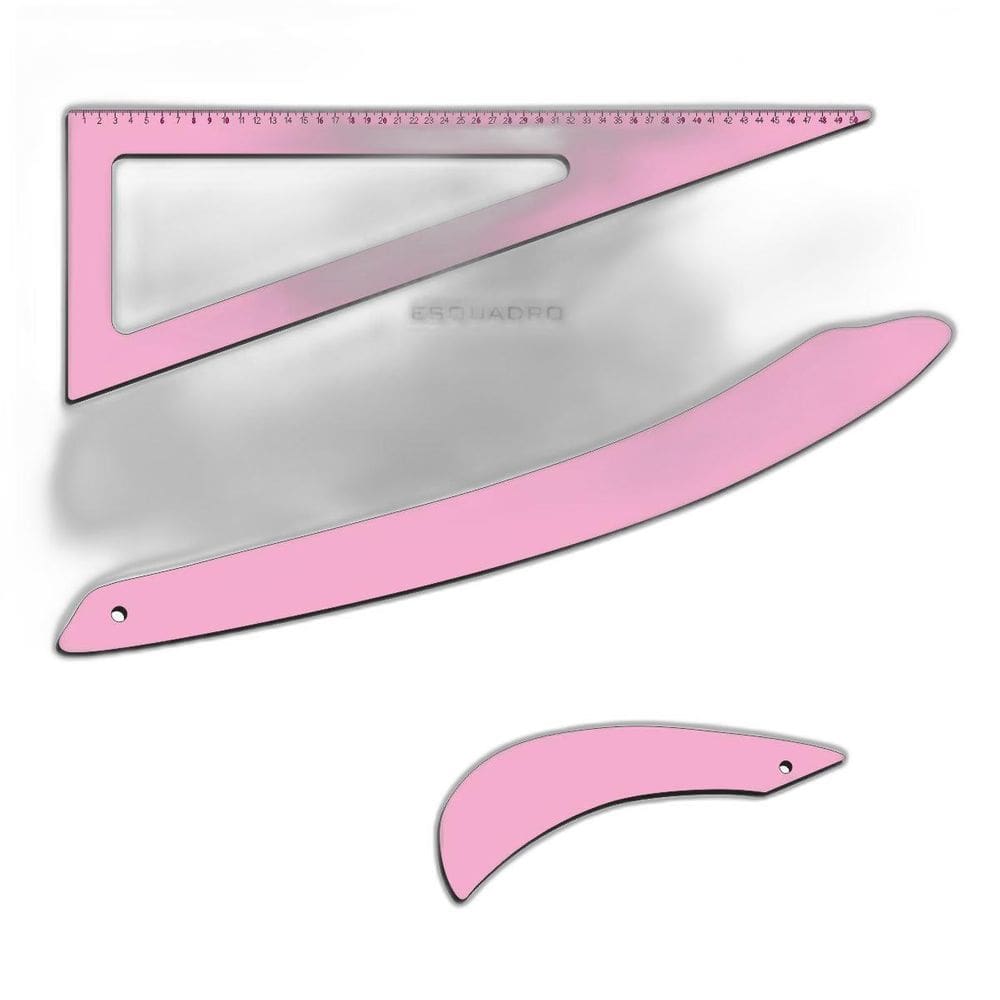 Réguas Modelagem Corte Costura Rosa Patchwork Scrapbook Kit