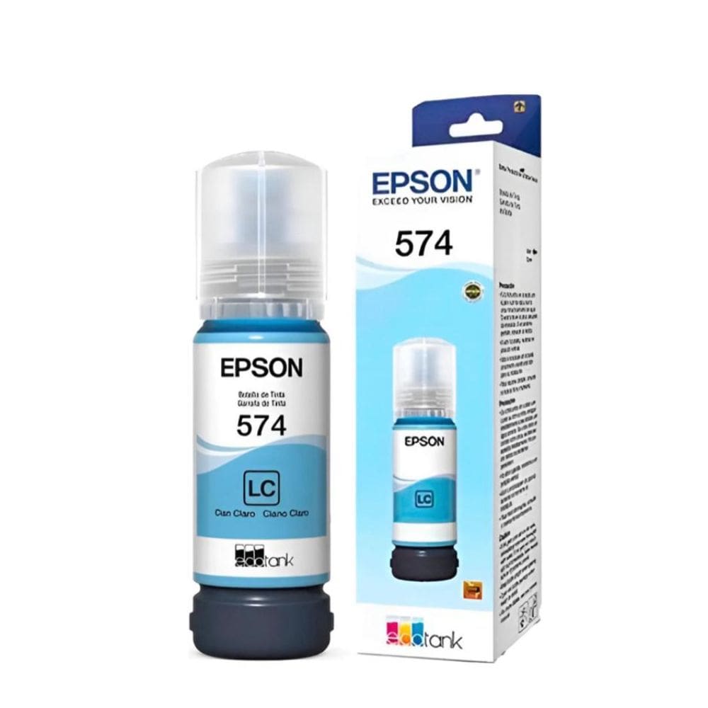 Refil De Tinta Epson T574520 Ciano Claro 70ml L8050 Epson