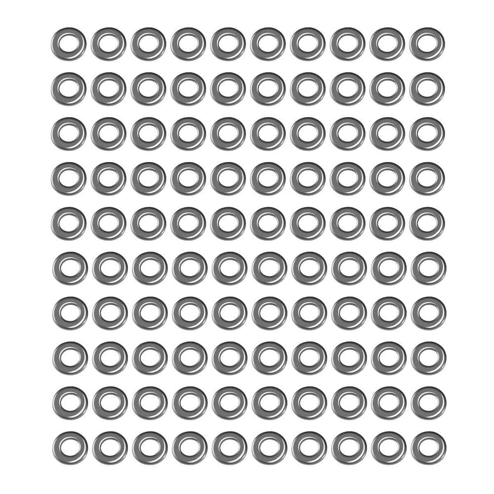 Kit 100 Arruela Aço Parafuso De Afinação Bateria Metal Ta752