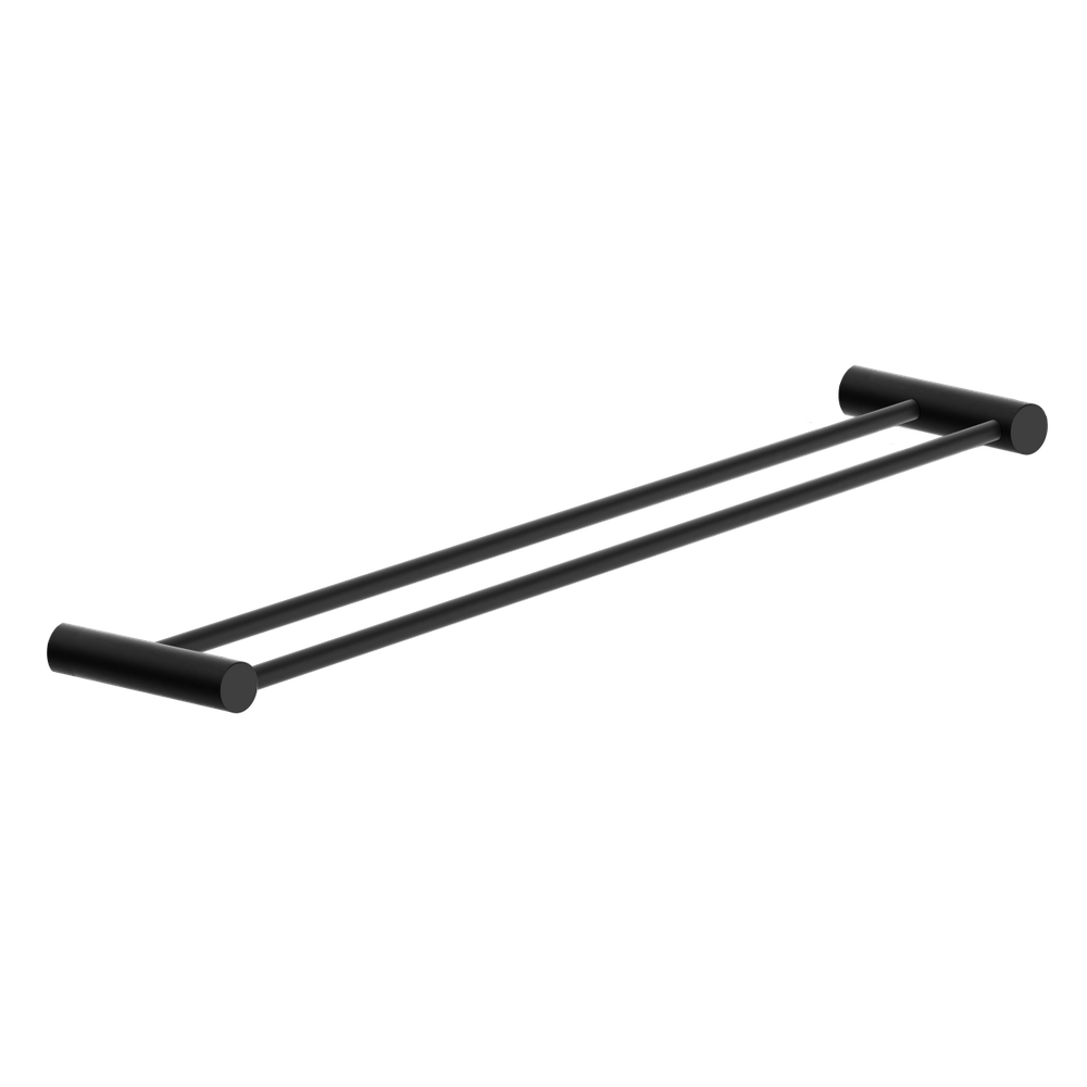 Porta Toalha 60cm Suporte Para Banheiro Orion Preto Fosco