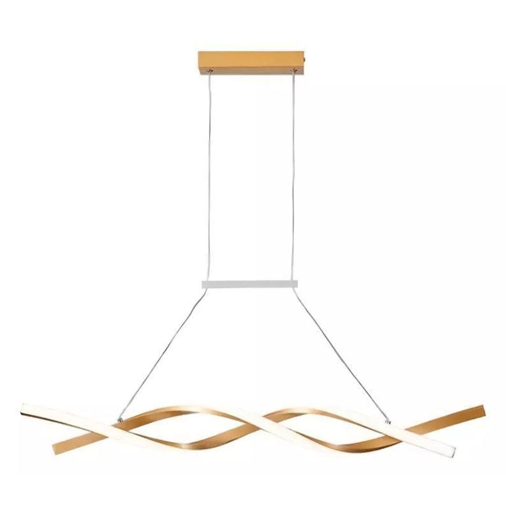 Pendente Espiral Led Infinito Dna Mesa Jantar Bancada Ilha