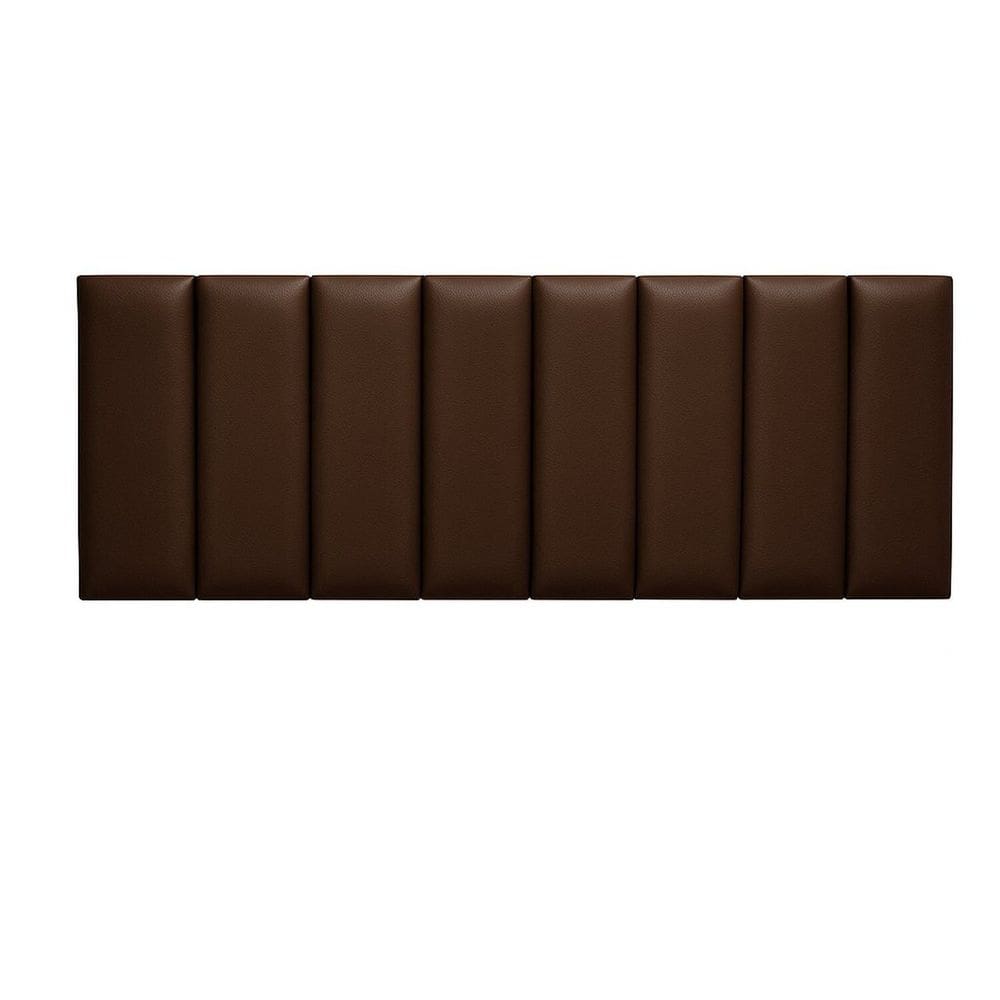 Cabeceira Suspensa Cama Queen em Couro Evoa Marrom